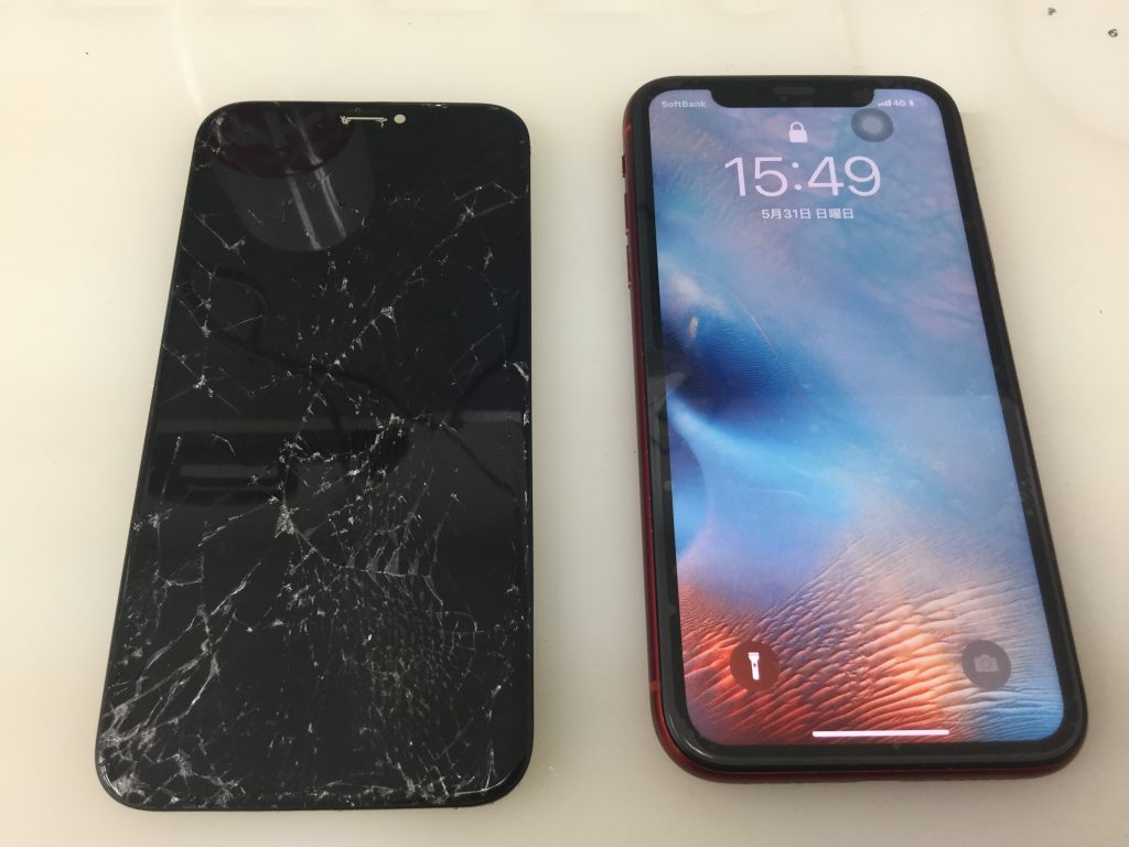 iPhoneXR画面修理！技術はiPhone11に応用可能！！