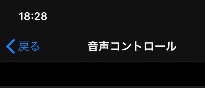 音声コントロール