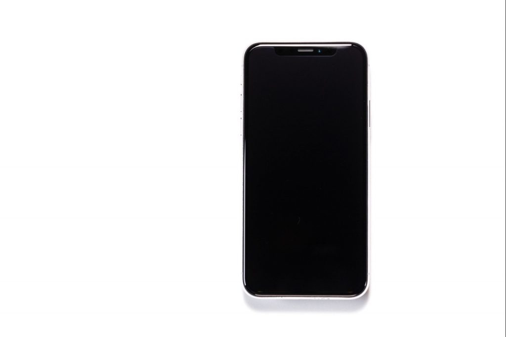 画面が真っ暗のiPhone