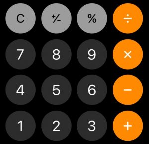 iPhoneの電卓で％計算を簡単に(^▽^)/