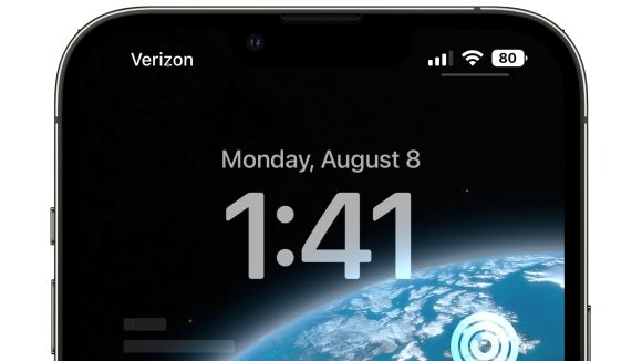 iOS16ベータ版でバッテリー残量の％が表示が復活