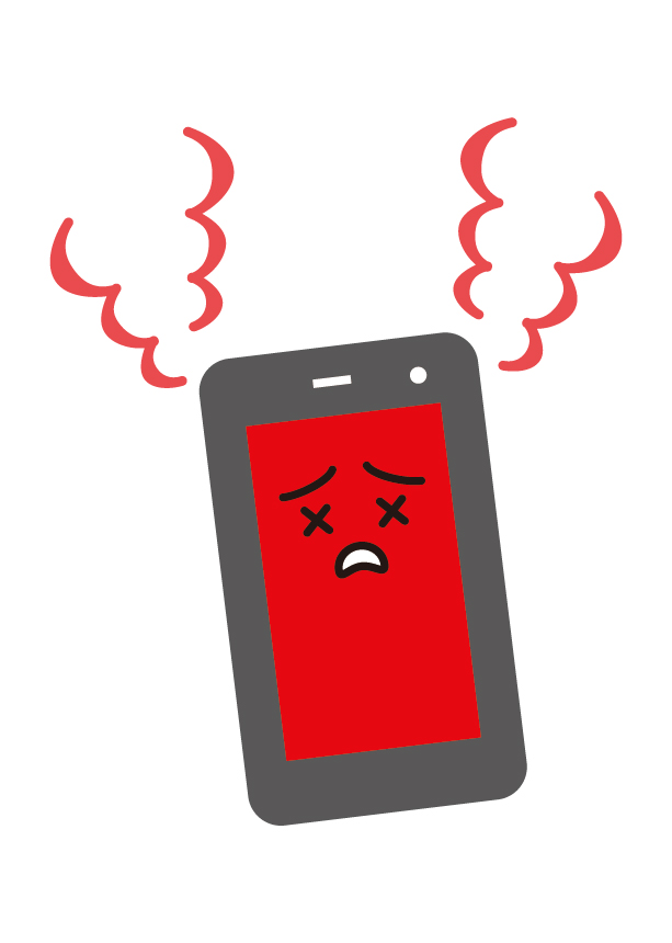 発熱したiPhoneの基板